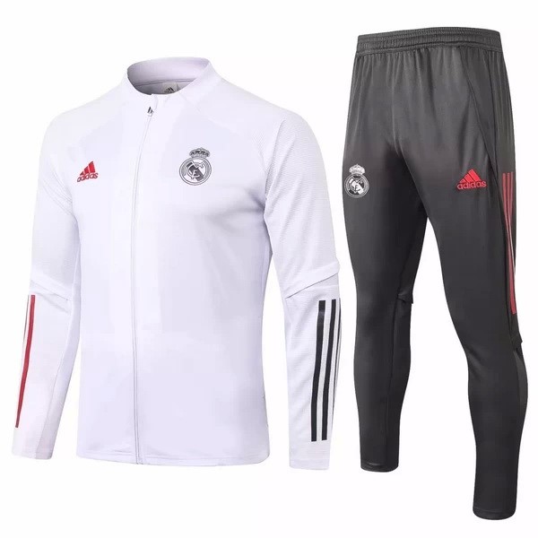 Chandal Real Madrid 2020-2021 Blanco Gris Rojo